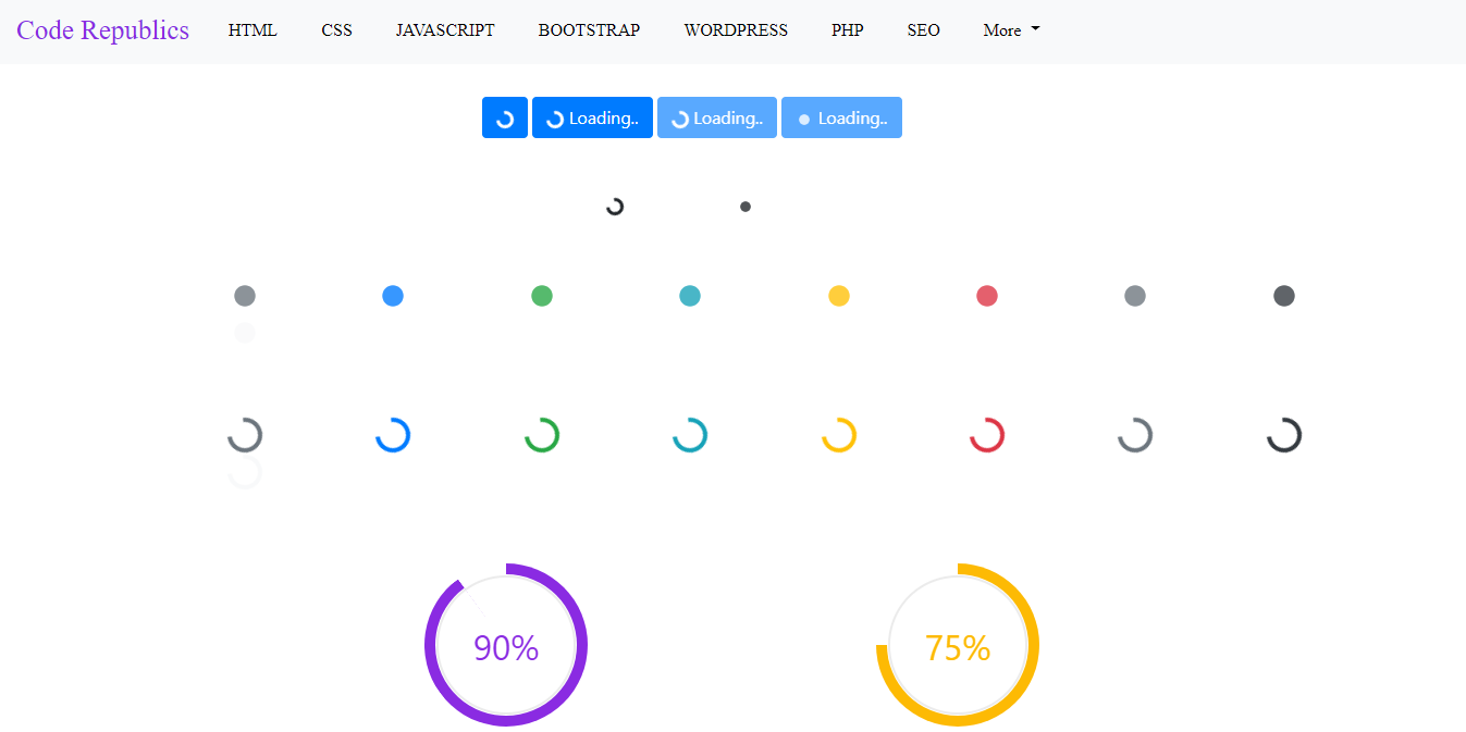 Bootstrap 4 Spinner